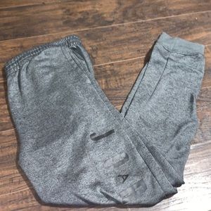 grey and black joggers